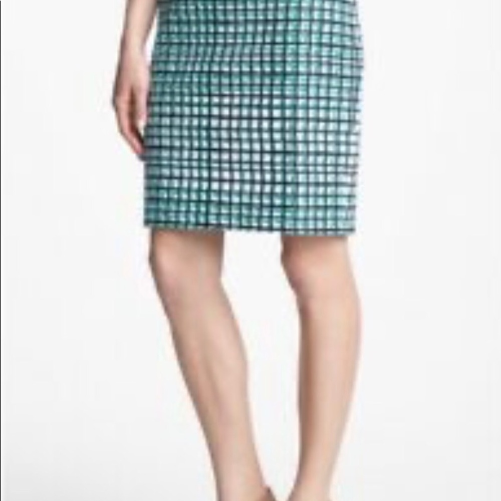 NWOT Kate Spade Size 8 Plaid Judy Pencil Skirt